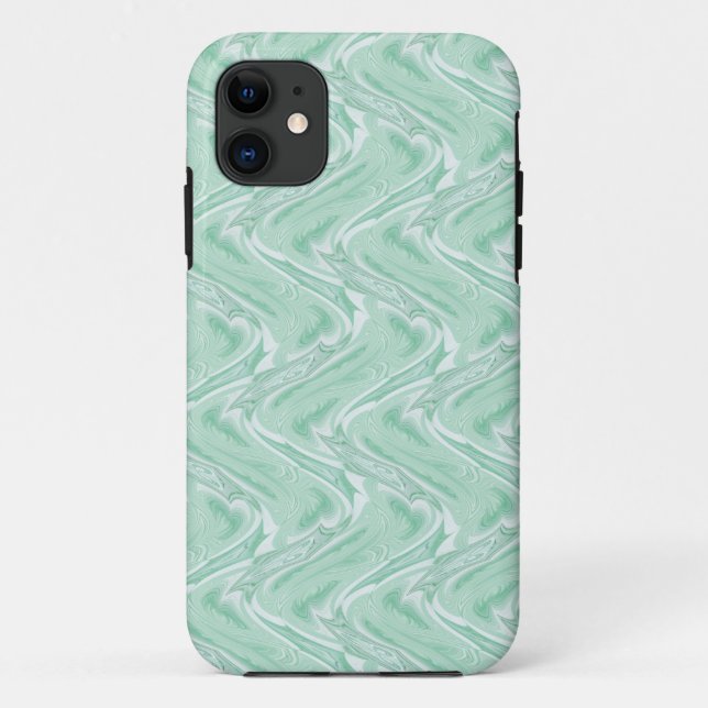 Coques Case-Mate iPhone Coton Candy Vert Abstrait (Dos)