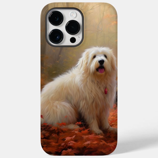 Coques Case-Mate iPhone Coton De Tulear en automne laisse tomber l'inspira (Verso)