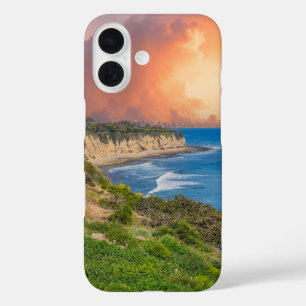 Coque Pour iPhone 16 Coucher de soleil à Point Dume à Malibu