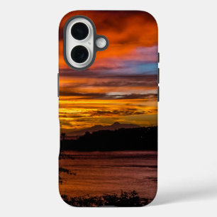 Coque Pour iPhone 16 Coucher de soleil à Praia, Cap Vert