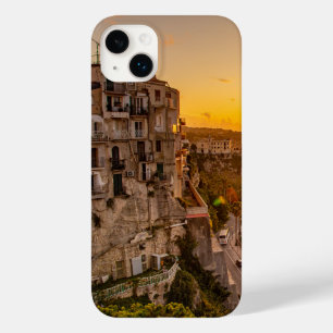 Coque Pour iPhone 14 Plus Coucher de soleil à Tropea, Italie