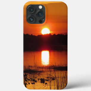 Etui iPhone 13 Pro Max Coucher de soleil avec réflexion