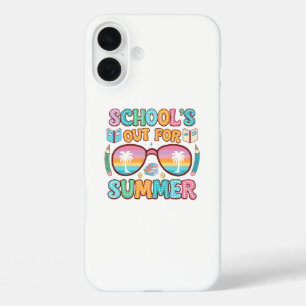 Coques iPhone 16 Plus Coucher de soleil coloré "L'école dehors"