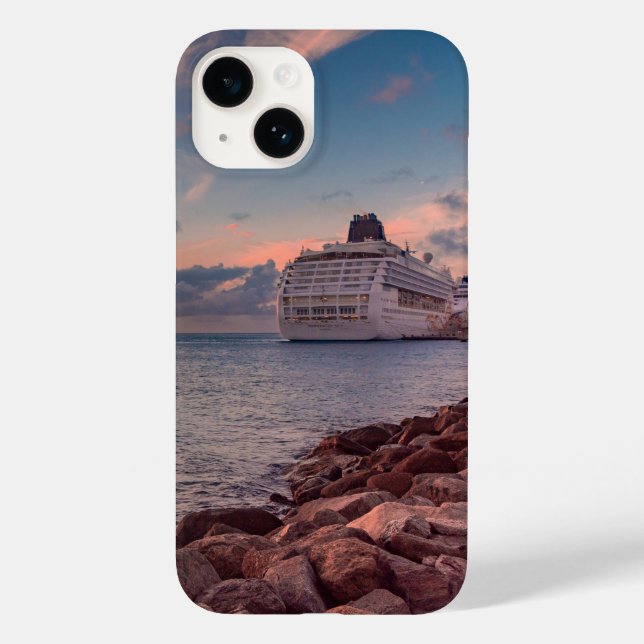 Coques Case-Mate iPhone Coucher de soleil d'Aruba (Verso)