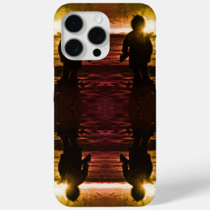 Coque iPhone 15 Pro Max Coucher de soleil de chasseur d'eskimo vintage USA