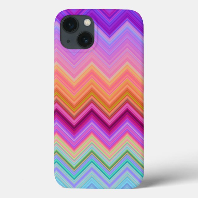 Coques Case-Mate iPhone Coucher de soleil de Zigzag (Verso)