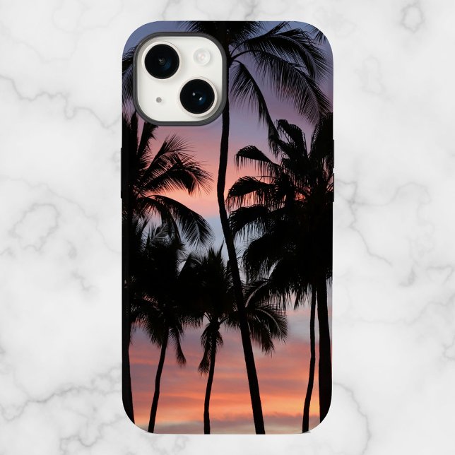 Coques Case-Mate iPhone Coucher de soleil des palmiers tropicaux (Créateur téléchargé)
