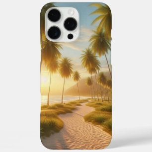 Coques iPhone 16 Pro Max coucher de soleil sur la plage des Caraïbes/tropic