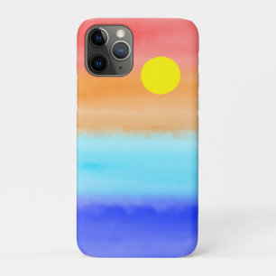 Case-Mate iPhone Case Coucher de soleil sur l'aquarelle de l'océan Art A