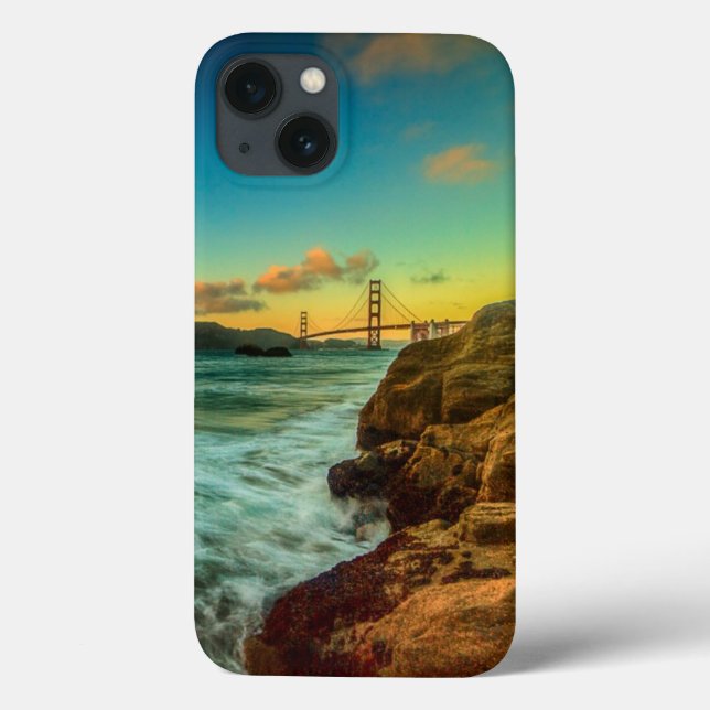 Coques Case-Mate iPhone Coucher du soleil à la plage de Baker (Verso)