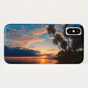 Coque Case-Mate Pour iPhone Coucher du soleil tropical d'île hawaïenne