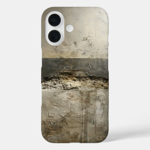Coque Pour iPhone 16 Couches Neutres Patinées