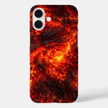 Coulée de lave en fusion Abstrait volcanique