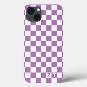 Case-Mate iPhone Case Couleur blanche et personnalisée à damiers motif a