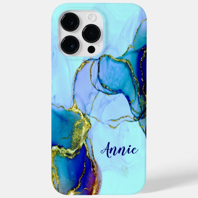 COQUES Case-Mate iPhone COULEUR BLEUE ABSTRAITE PERSONNALISÉE (Verso)