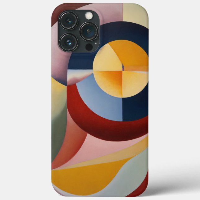 Coques Case-Mate iPhone couleur brun jaune rond (Verso)