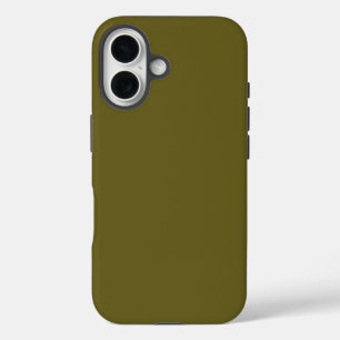 Coque Pour iPhone 16 Couleur de bronze Vintage solide