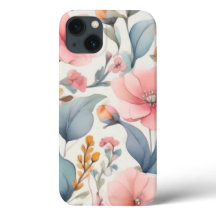 Couleur de l'eau Petite Fleur Design iPhone 13 Coq