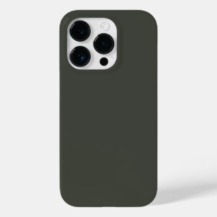 Coque Pour iPhone 14 Pro Couleur de tendance - gris de forêt foncée