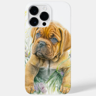 COQUE POUR POUR iPhone 14 PRO MAX COULEUR D'EAU ADORABLE CHIEN BROWN MASTIFF POPPY