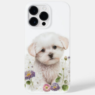 COQUE POUR POUR iPhone 14 PRO MAX COULEUR D'EAU BICHON BLANC FRISE PUPPY CHIEN