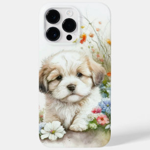 COQUE POUR POUR iPhone 14 PRO MAX COULEUR D'EAU CUTE CHIH TZU PUPPY CHIEN