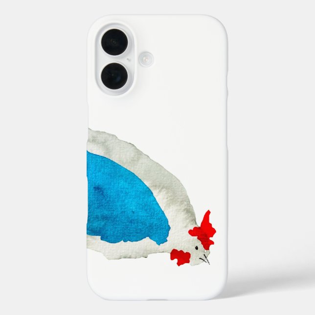 Coques Case-Mate iPhone Couleur d'eau des poulets mignons (Verso)