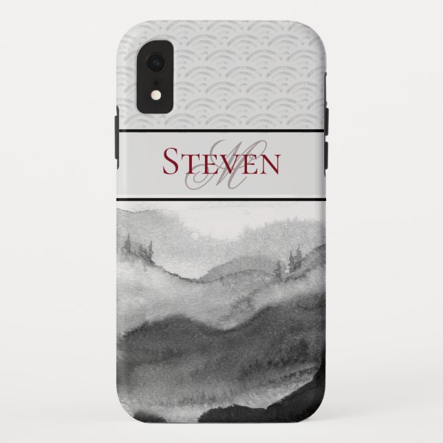Coques Case-Mate iPhone Couleur d'eau d'inspiration asiatique personnalisé (Dos)