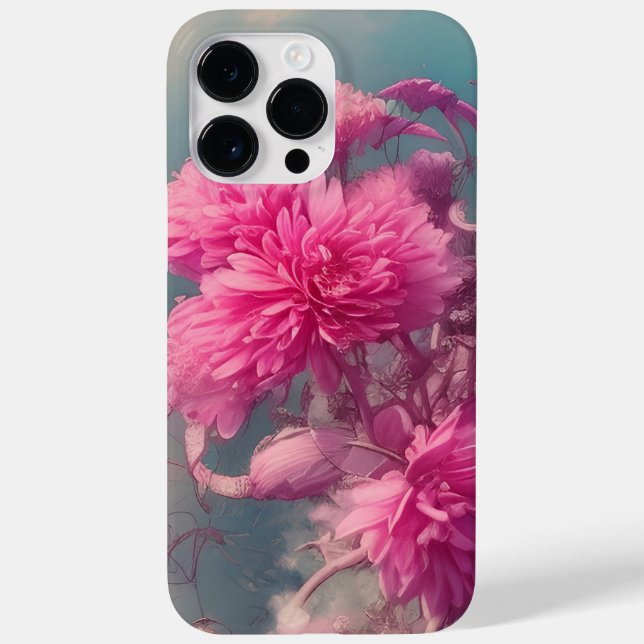COQUES Case-Mate iPhone COULEUR D'EAU ROSE IMAGINAIRE CHRYSANTHEMUMS (Verso)