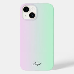 Coque Pour iPhone 14 Couleur du dégradé moderne arc-en-ciel nom de l'ar