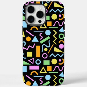 Coques iPhone 16 Pro Max Couleur du Motif de forme de style des années 80 s