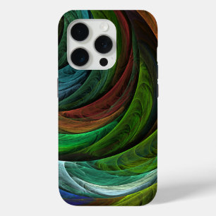 Coque iPhone 15 Pro Couleur Gloire Moderne Art Abstrait Motif Élégant