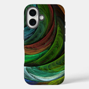 Coque Pour iPhone 16 Couleur Gloire Moderne Art Abstrait Motif Élégant