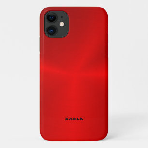 Case-Mate iPhone Case Couleur métallique rouge