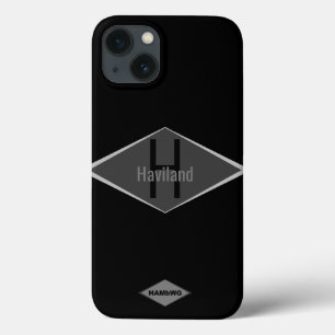 Case-Mate iPhone Case Couleur personnalisée du monogramme HAMbWG