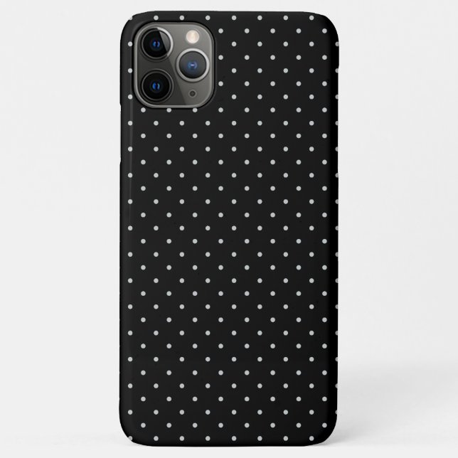 Coques Case-Mate iPhone Couleur Pois en clic noir (Dos)