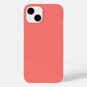 Coque Pour iPhone 14 Couleur rouge clair pastel