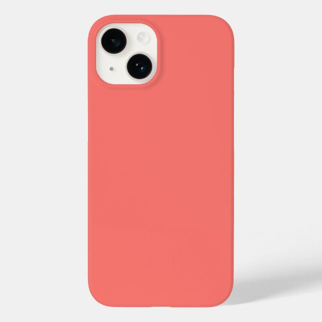 Coques Case-Mate iPhone Couleur rouge clair pastel (Verso)