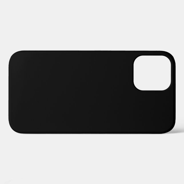 Coques Case-Mate iPhone Couleur simple noire (Verso (horizontal))