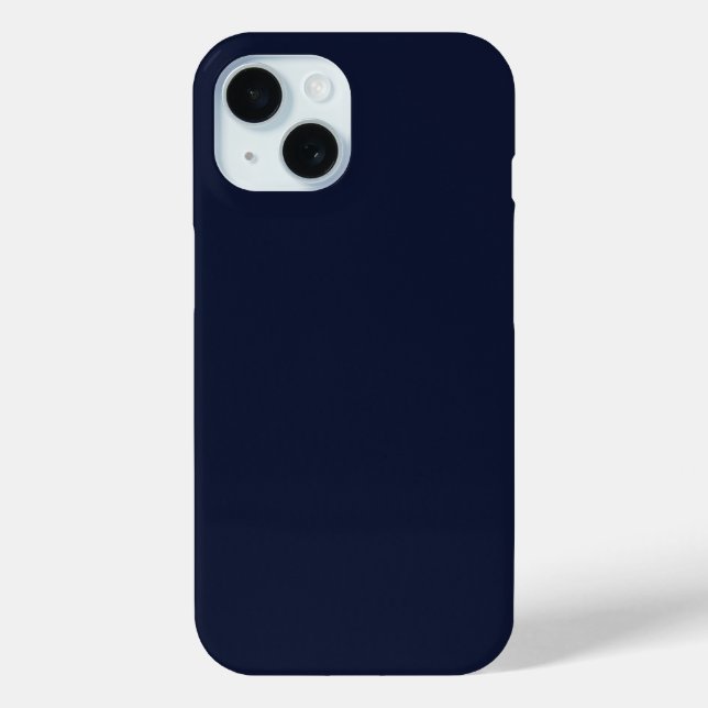 Coques Case-Mate iPhone Couleur solide bleu marine de minuit (Verso)