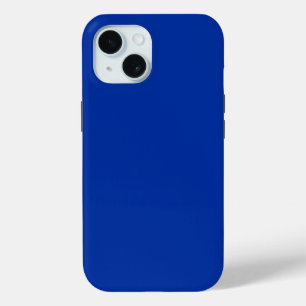 Coque Pour iPhone 15 Couleur solide de cobalt électrique   Classic Eleg