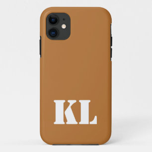 Case-Mate iPhone Case Couleur solide métallique cuivre   Monogramme mini