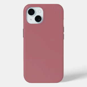 Coque Pour iPhone 15 Couleur solide Rose poussiéreux