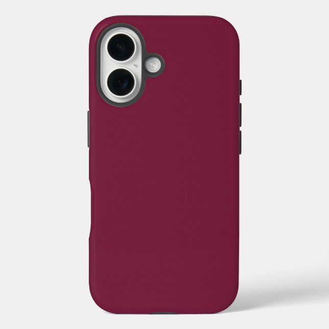 Coques Case-Mate iPhone Couleur solide rouge betterave (Verso)