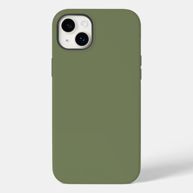 Coques Case-Mate iPhone Couleur solide verte Sage (Verso)