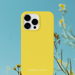 Coques iPhone 16 Pro Max Couleur uni jaune soleil Couleur soleil été Nom