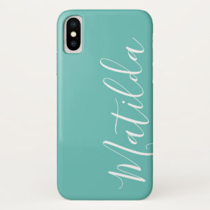 Case-Mate iPhone Case Couleur unie simple Nom personnalisé