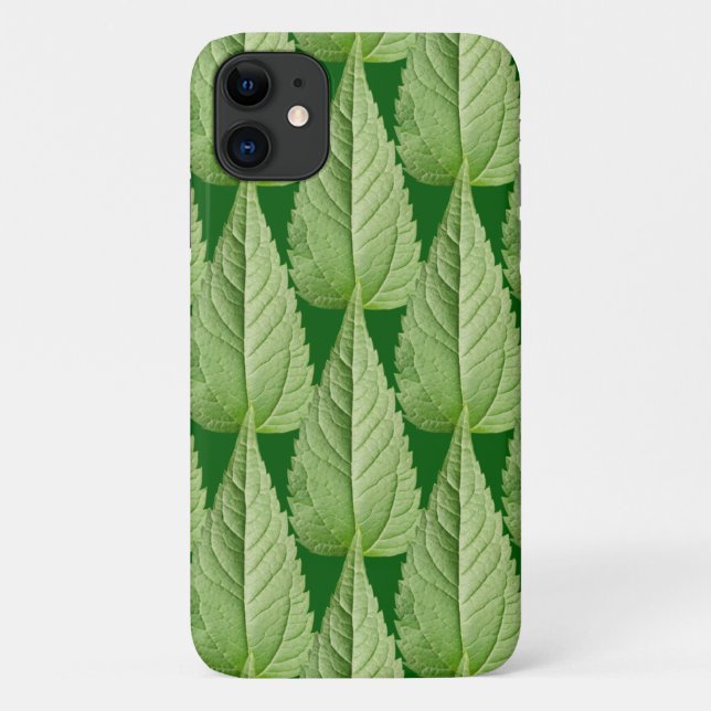 Coques Case-Mate iPhone Couleur verte du feuille (Dos)