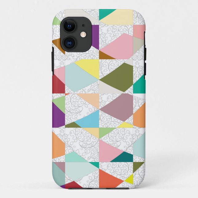 Coques Case-Mate iPhone Couleurs Abstraites Damask (Dos)