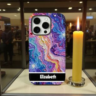 Coques iPhone 16 Pro Couleurs Abstraites personnalisables